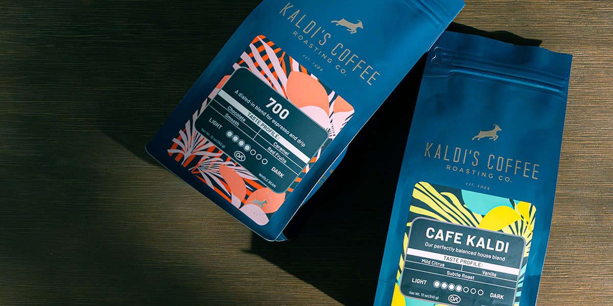 12oz bags of Cafe Kaldi and 700