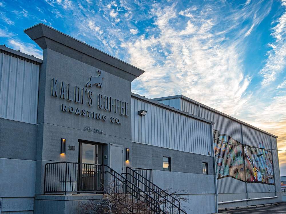 The exterior of the Kaldi's Coffee Roastery in St. Louis, MO