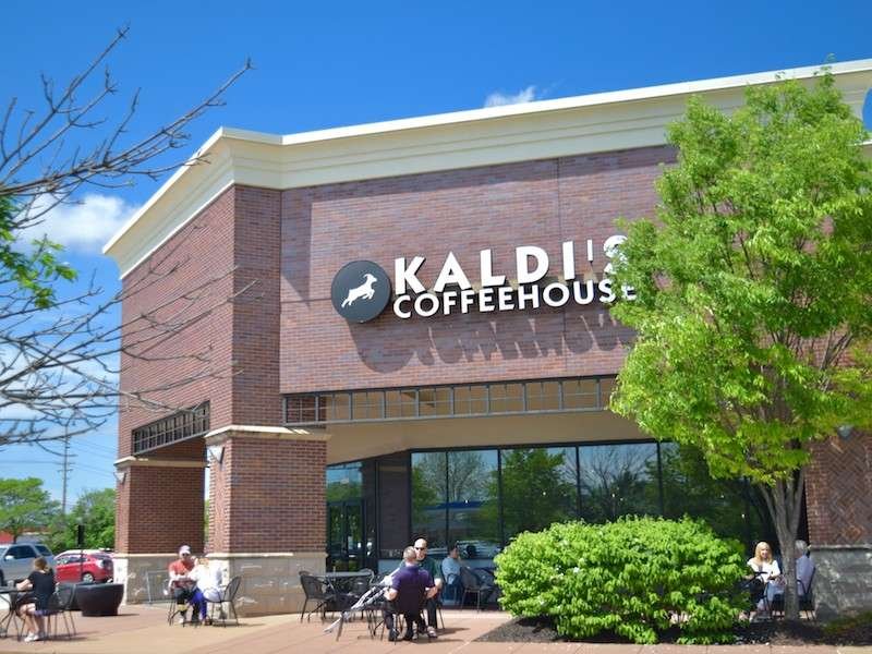 The exterior of the Chesterfield Kaldi's Coffee cafe in Chesterfield, MO