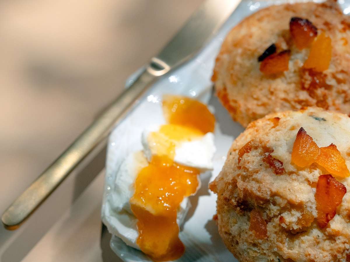 Apricot Goat Cheese Scone