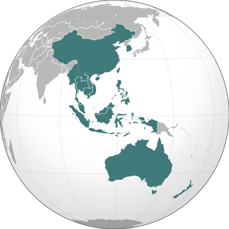 Pacific ocean countries