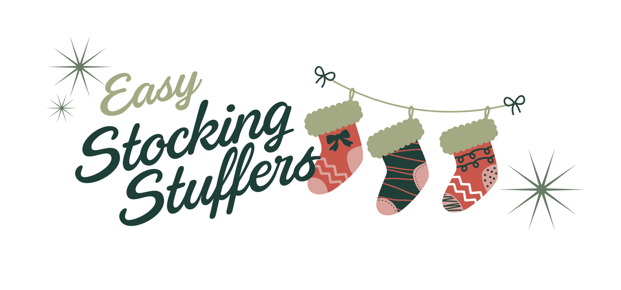 image of text: easy stocking stuffers