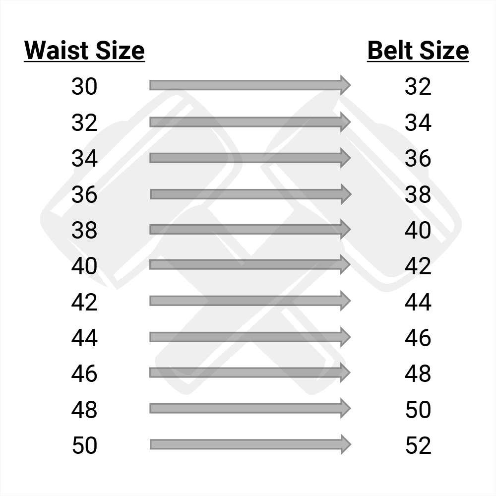 Belt Size Charts - SizeCharter