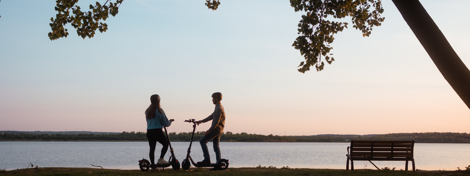NAVEE V40 Electric scooter sunset