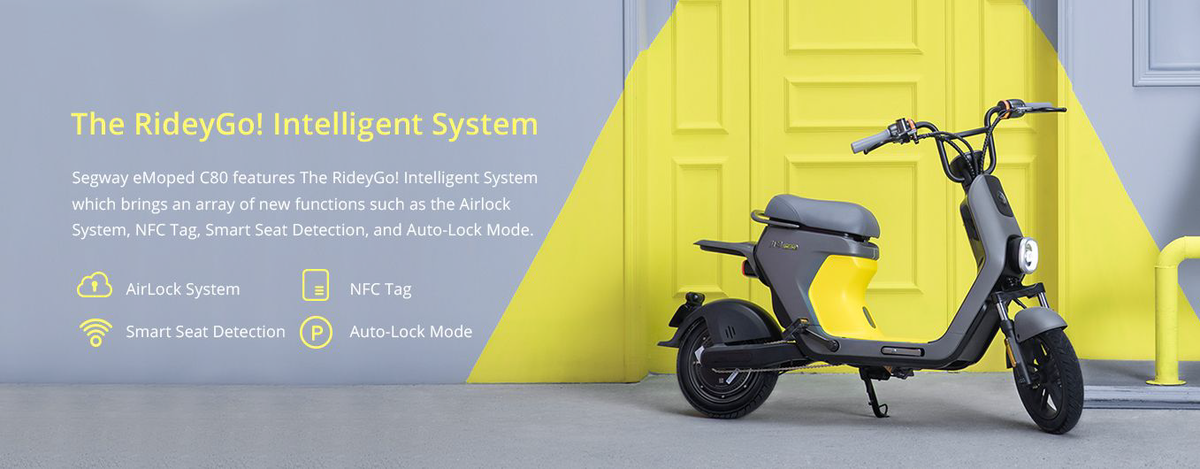 Segway ninebot electric ebike moped c80 smart technology intelligent system