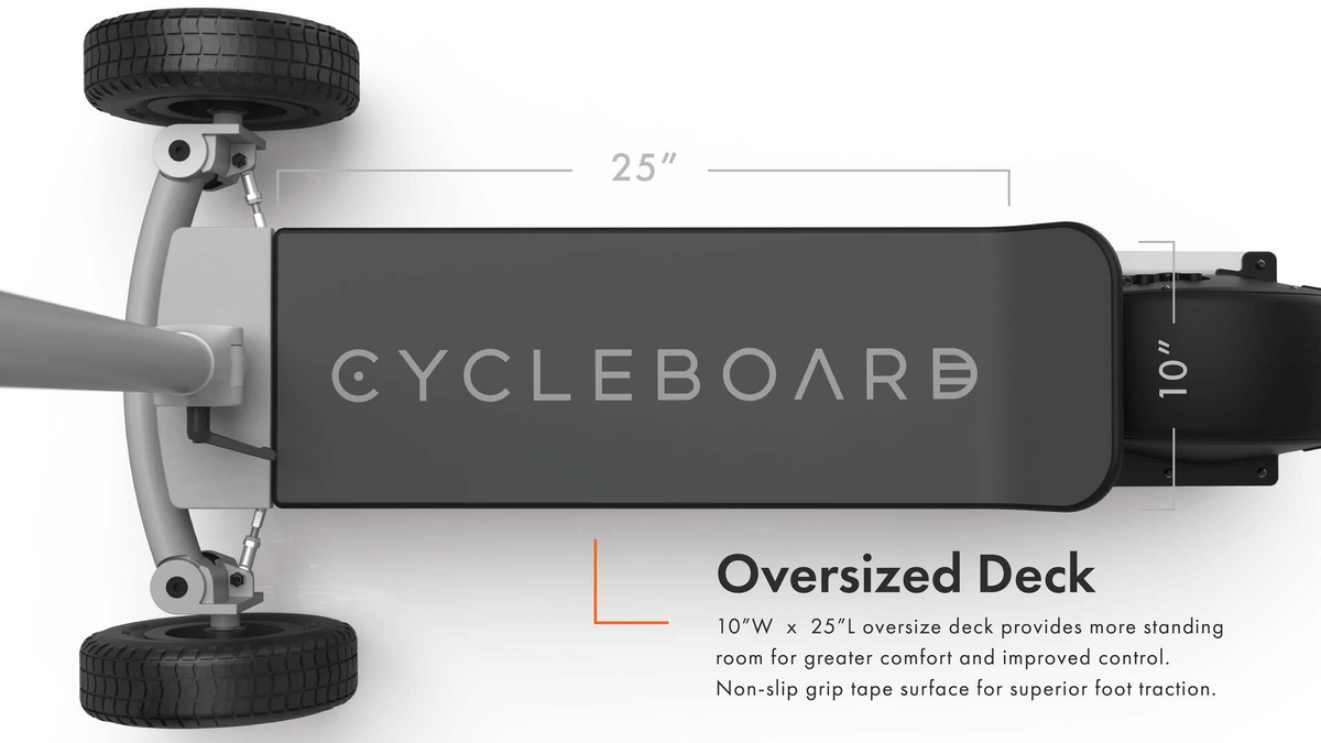 CycleBoard Balanced Scooter With Suspension Large Deck