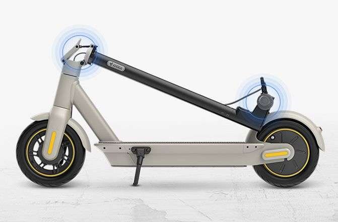 Segway ninebot Max G30LP  electric scooter folding how to kick stand