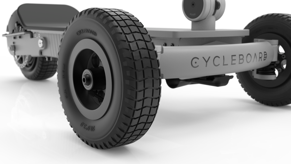 CycleBoard Balanced Scooter With Suspension Custom Tires