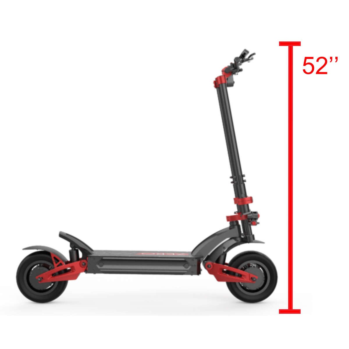 zero 10x electric scooter folded height 19.7 in