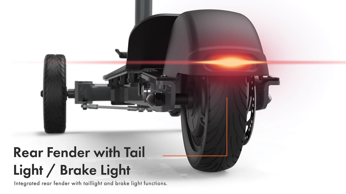 CycleBoard Balanced Scooter With Suspension Bright Headlights and Tail lights