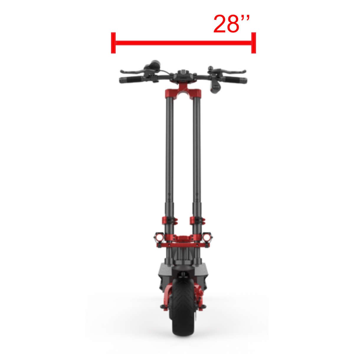 zero 10 electric scooter handlebar width 49.6 inches