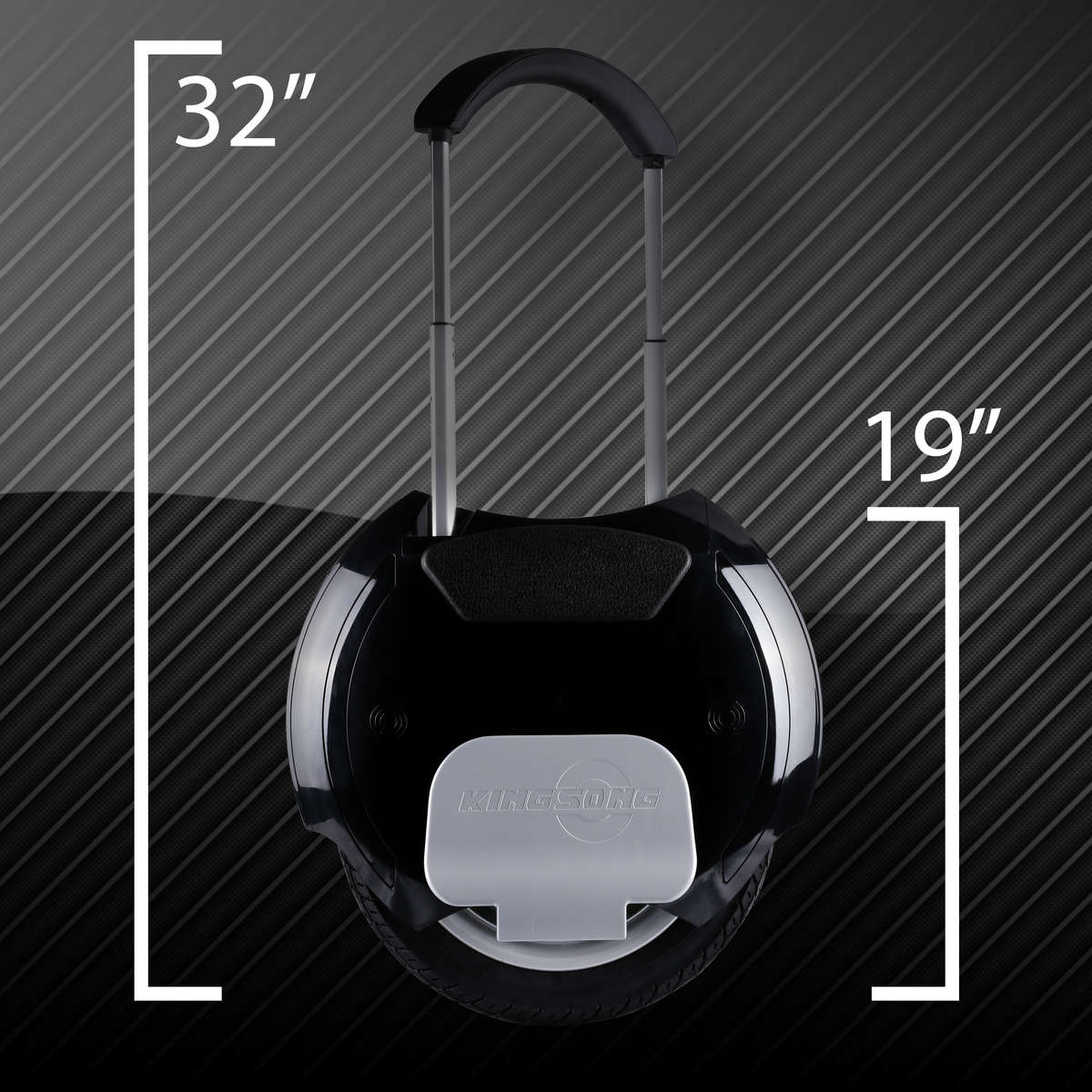 King Song 14D Black Size Measurements and Dimensions