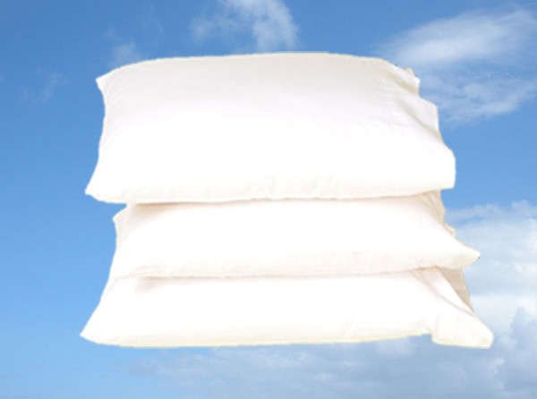 100% Natural Kapok Pillow Covered in Organic Cotton