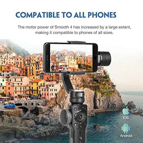 Zhiyun Smooth 4 Professional Gimbal Stabilizerdji Osmo Mobile 4 Se 3-axis  Gimbal Stabilizer For Smartphones