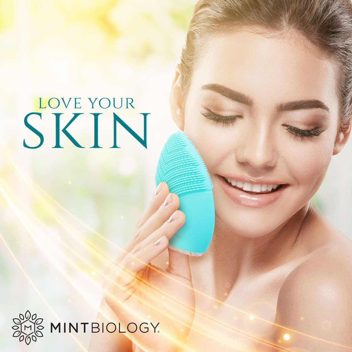 MINTSonic facial cleansing brush front view MINTSonic facial cleansing brush front view
