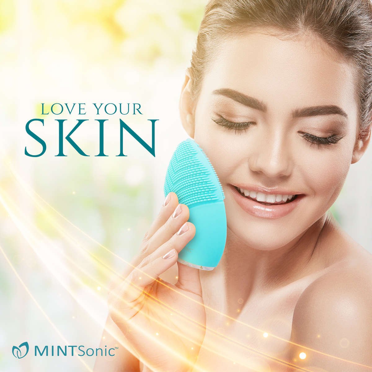 MINTSonic facial cleansing brush front view