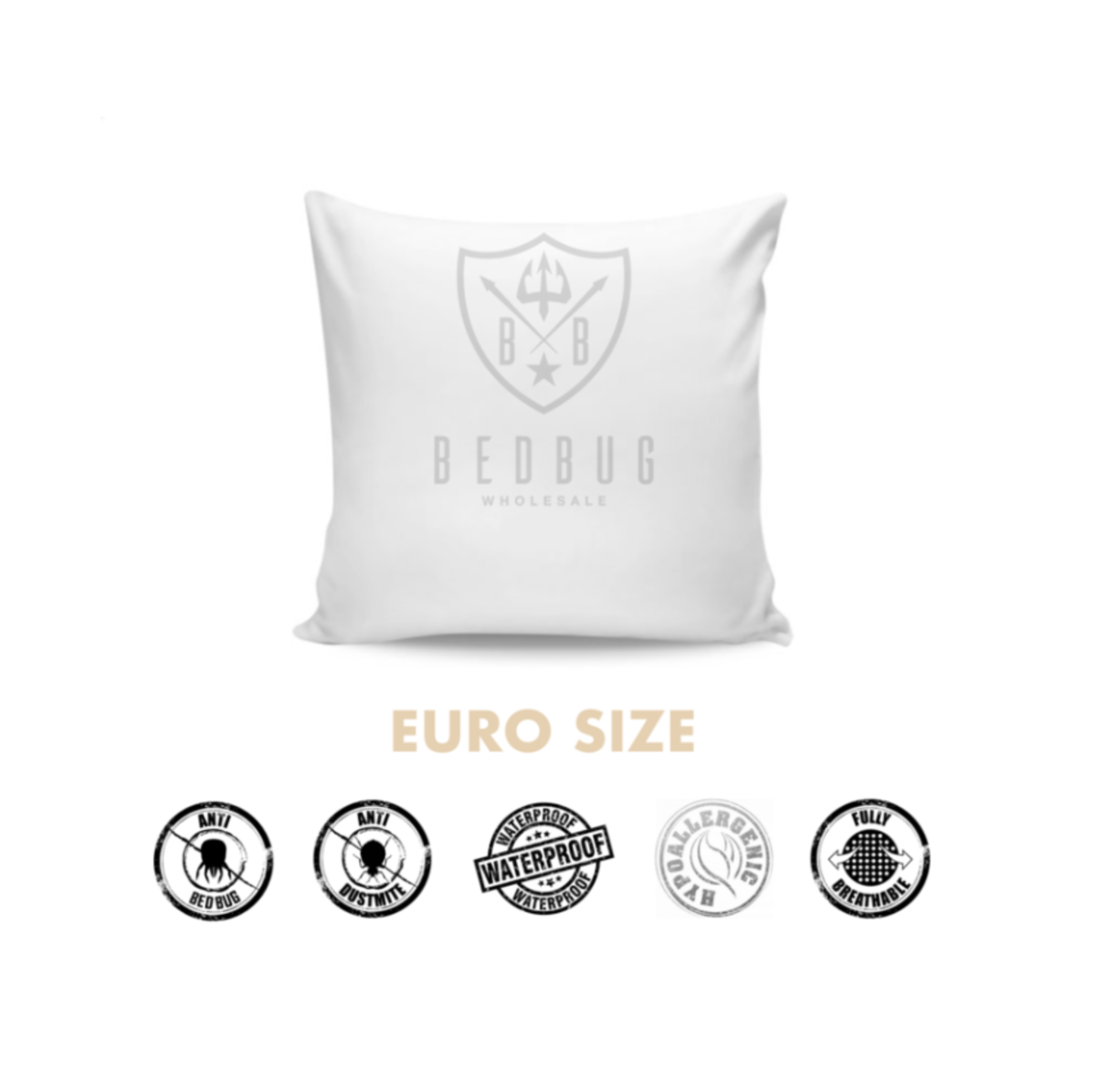 Euro Size Pillow Cover Dust Mite and Allergy