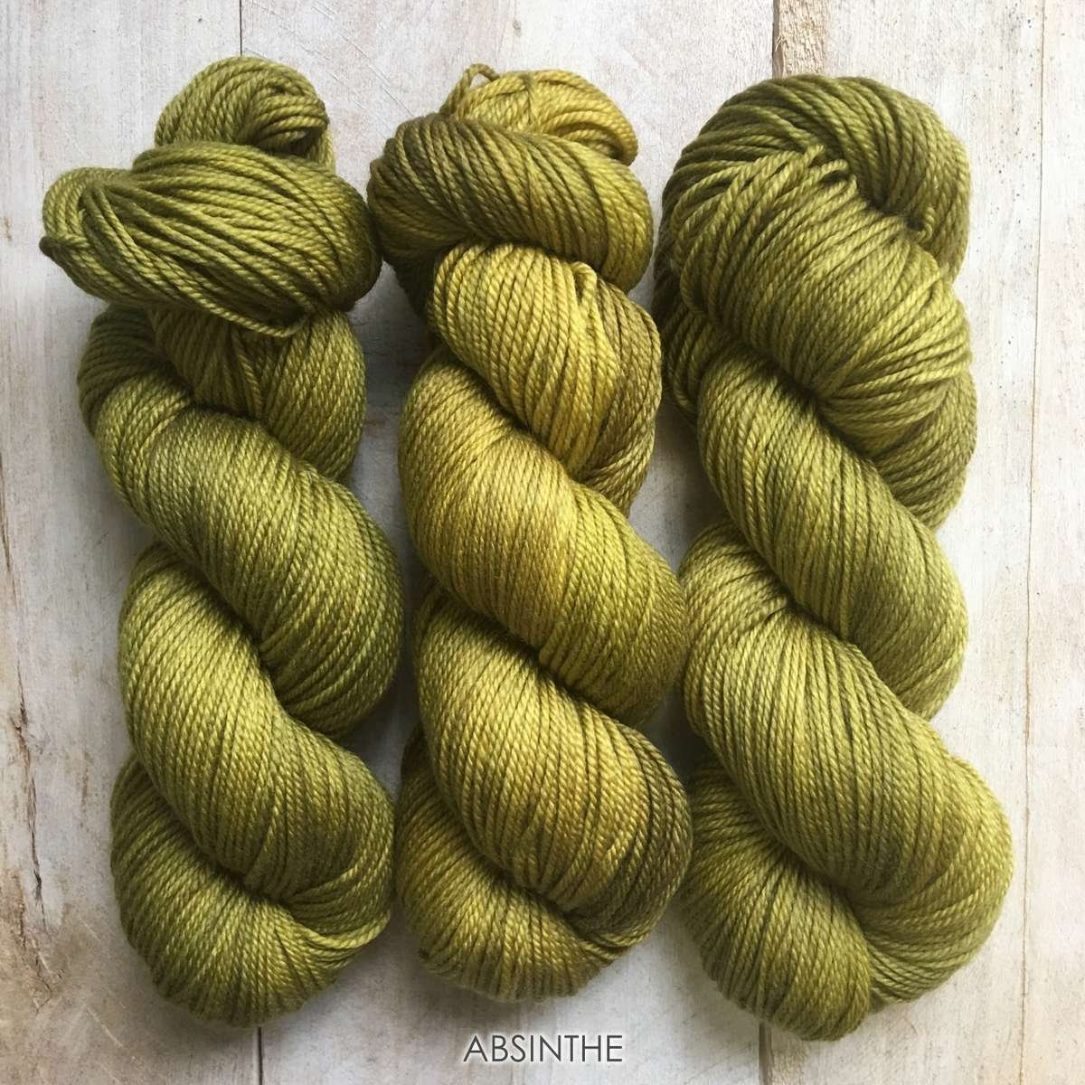 Hand-dyed yarn Louise Robert Absinthe