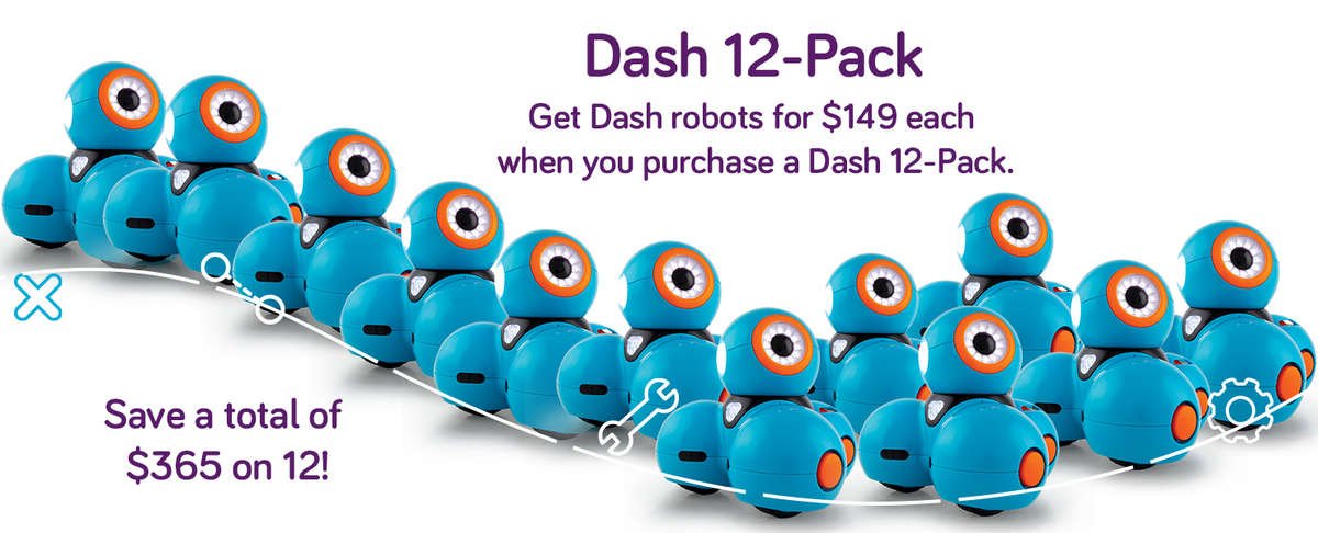 Wonder Workshop Dash 12-Pack (No Subscription)