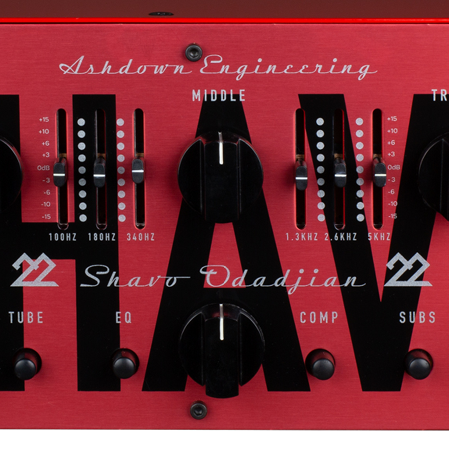 Ashdown Shavo 22 head EQ controls