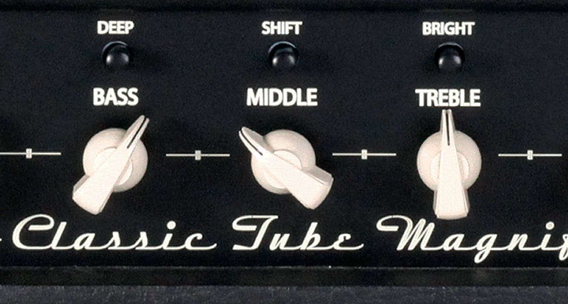 Ashdown CTM 100 head bass, middle and treble controls