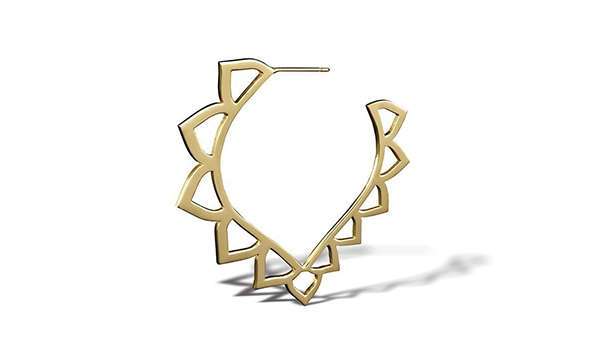 Open Loop V Hoop Single Earring -  Two of Most