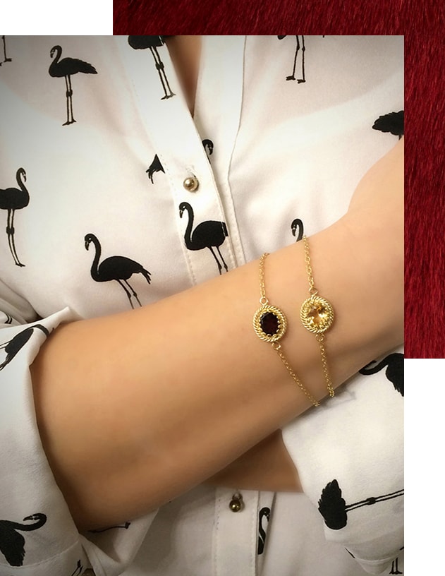 Luccichio Garnet Bracelet