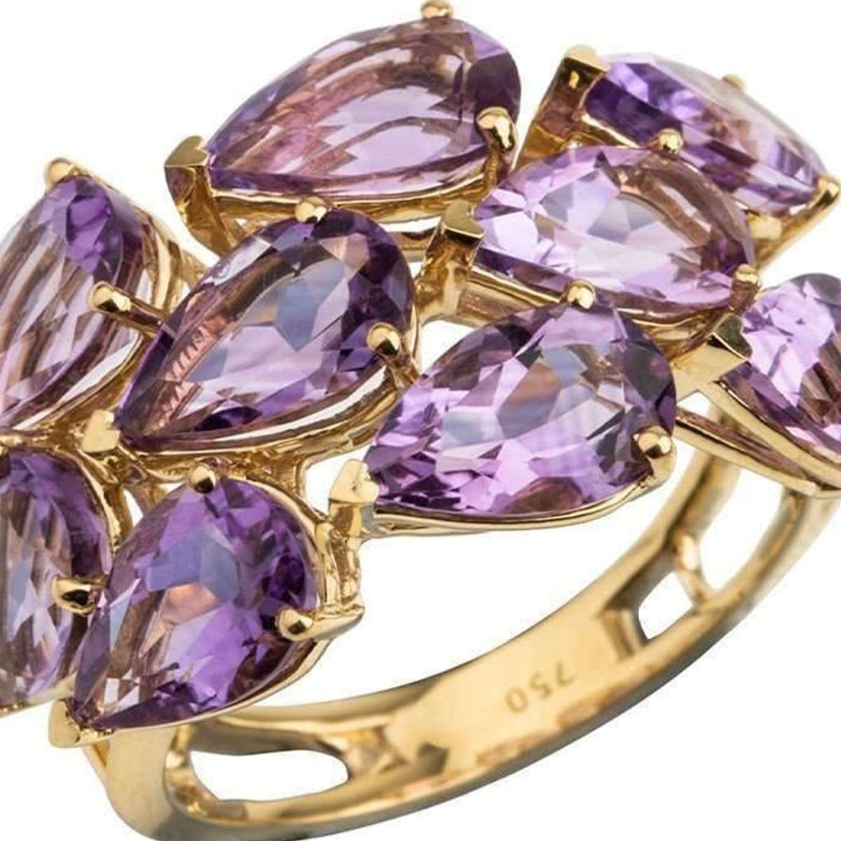 February birthstone - amethyst ring