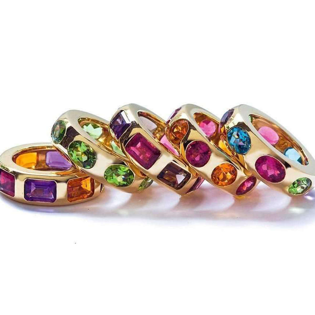 Gossip Rubelite & Citrine Band - Goshwara