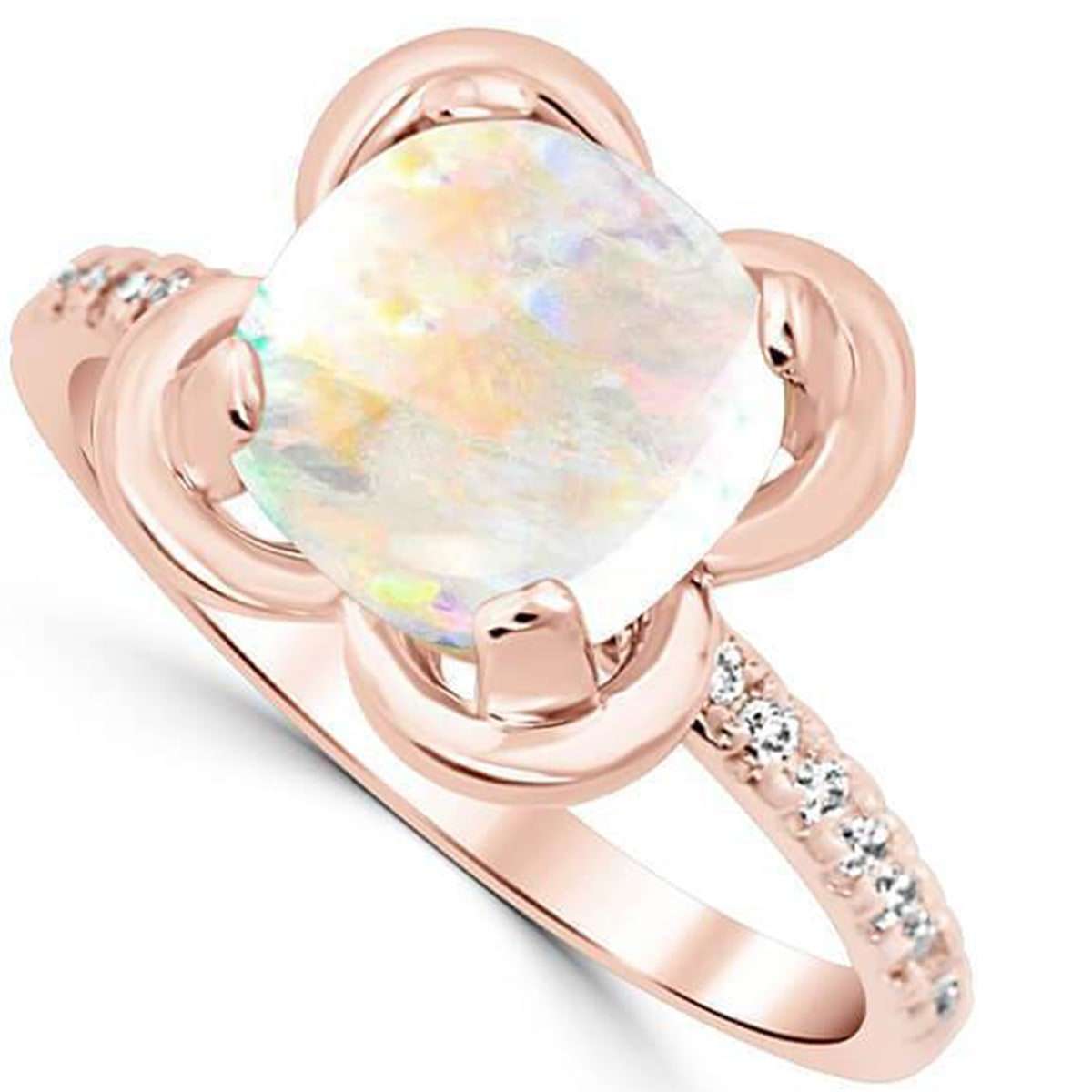 October birthstone - opal ring