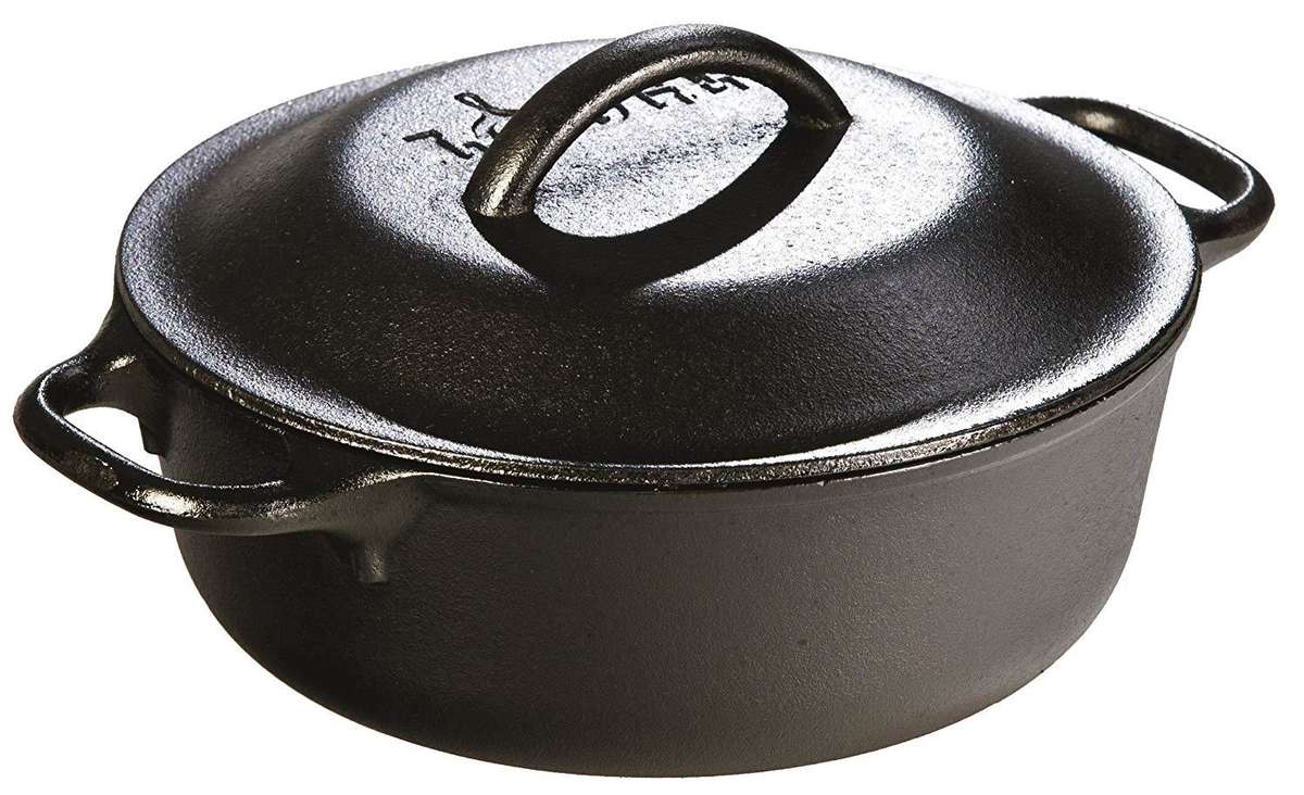 Lodge L2SP3 Logic 2 Qt 2-Handle Pot with Cover