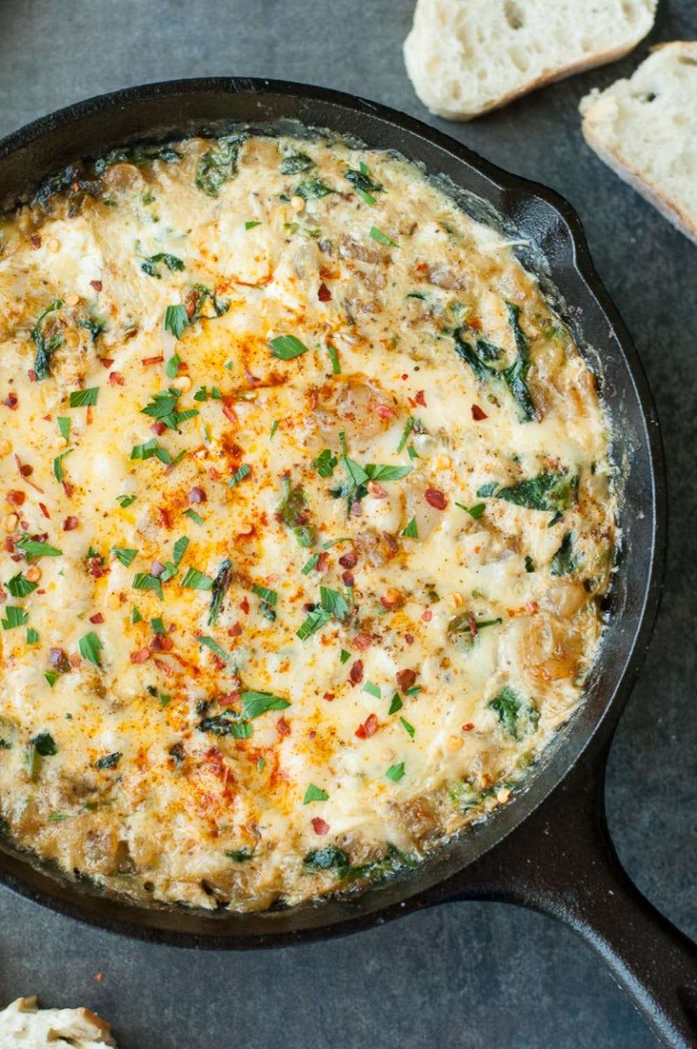 Baked Seafood Dip with Crab, Shrimp and Veggies | Peas and Crayons