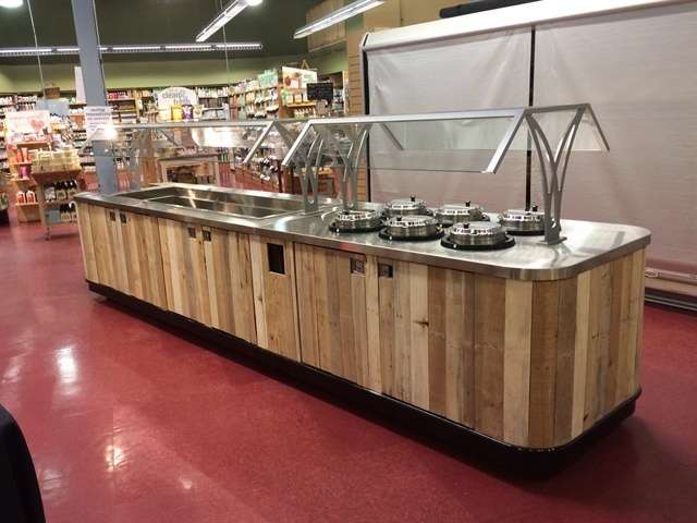 Customizable serving line creation for schools, universities and grocery stores