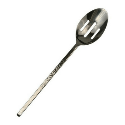 serving spoons stainless steel and plastic