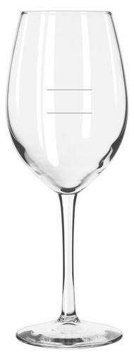 wine glass with ounces marked