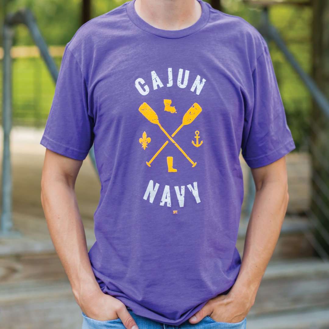 CAJUN NAVY | LOUISIANA STRONG | PURPLE - Cajun Crate - A Louisiana ...