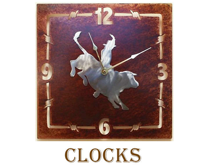 Western Decor Wild West Living Western Clocks