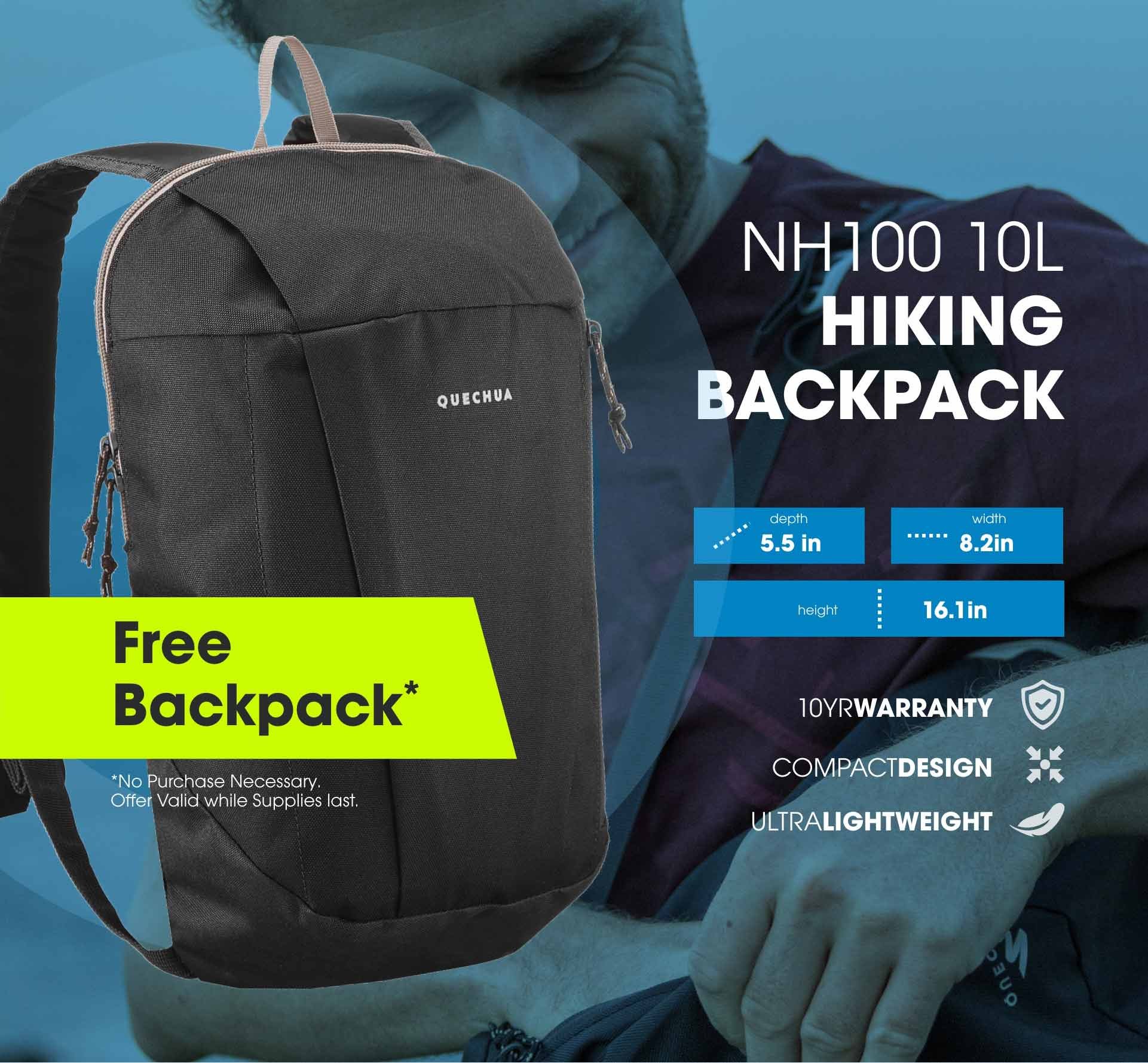 decathlon free backpack