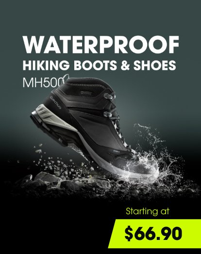 Waterproof hiking boots and shoes MH500 