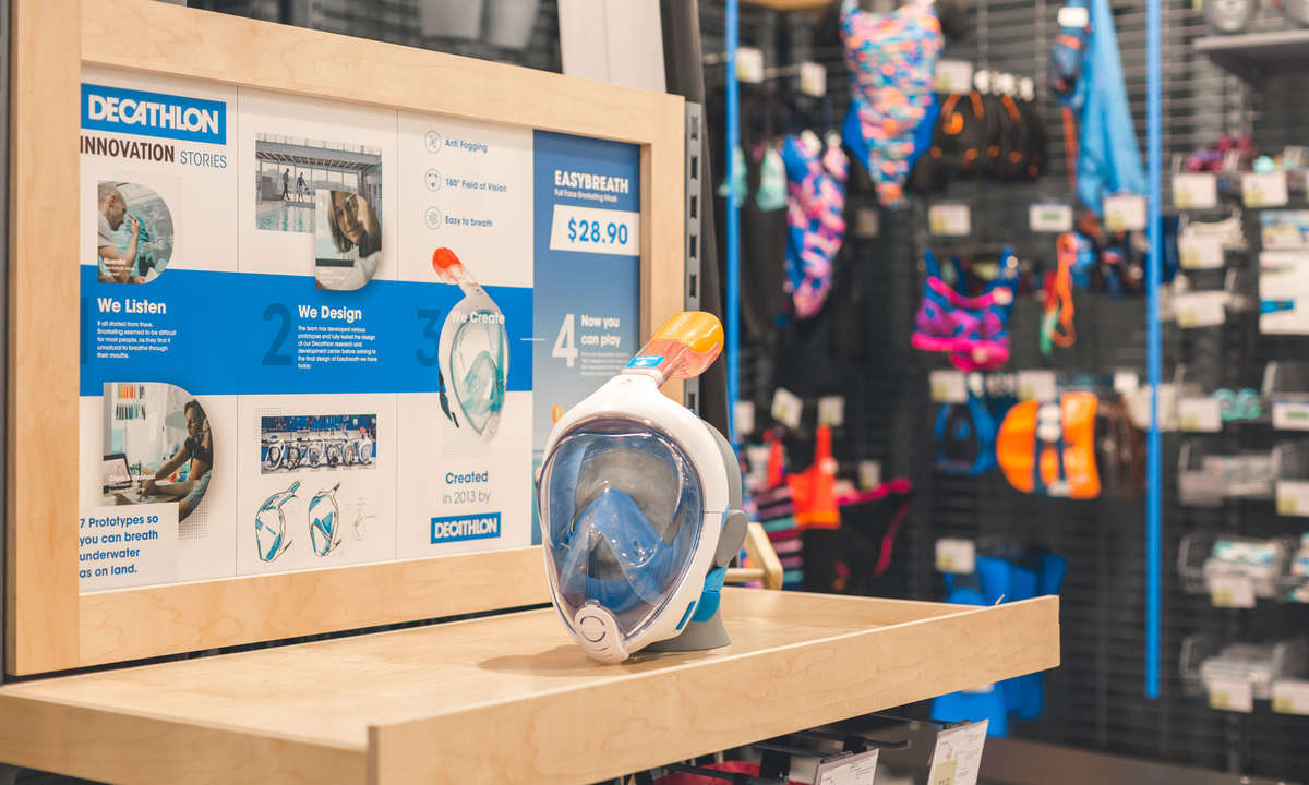 Decathlon flips storefront logos in circularity push