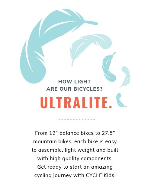 How light are our bicycles?