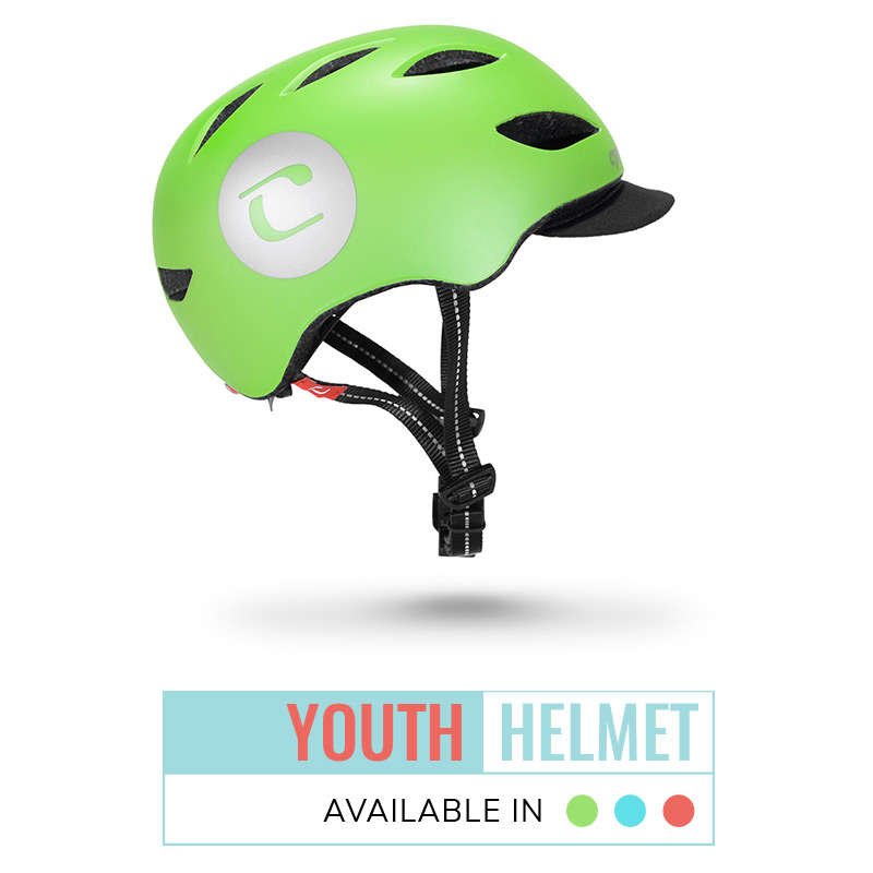 Youth Helmet | Available in Lime Green, Light Blue, and Orange