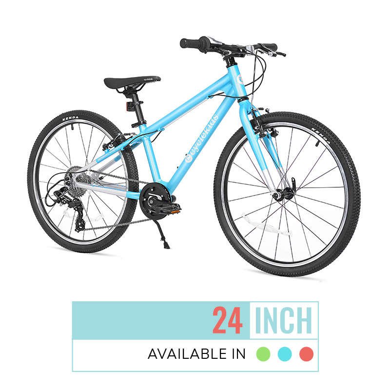 24" CYCLE Kids Bike | Available in Lime Green, Light Blue, and Orange