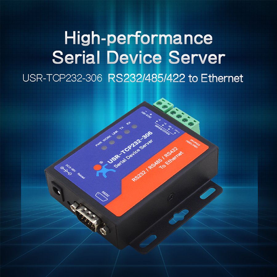 USR TCP232-306 Ethernet to Serial Serial RS232/RS485/RS422 Converters