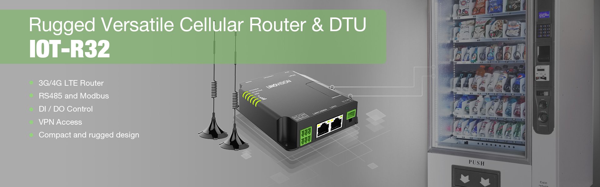 rugged and affordable 4G LTE cellular router