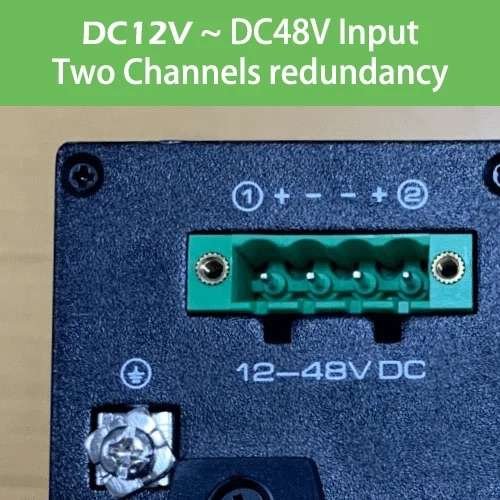 Industrial 8-Port Full Gigabit POE Switch, DC12V ~ DC48V Input and
