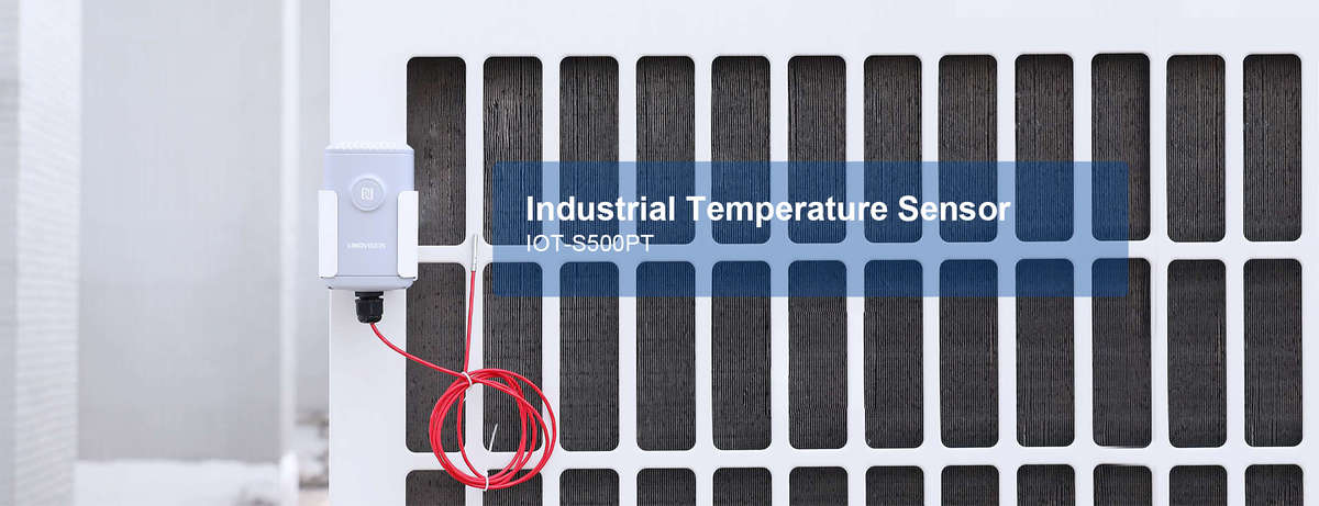 LoRaWAN Wireless Industrial Temperature Sensor with Range from -200 to 800°C
