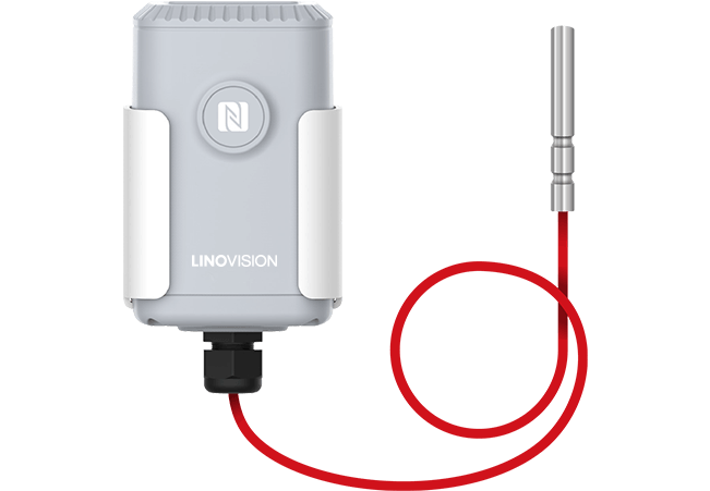 LoRaWAN Wireless Industrial Temperature Sensor with Range from -200 to 800°C