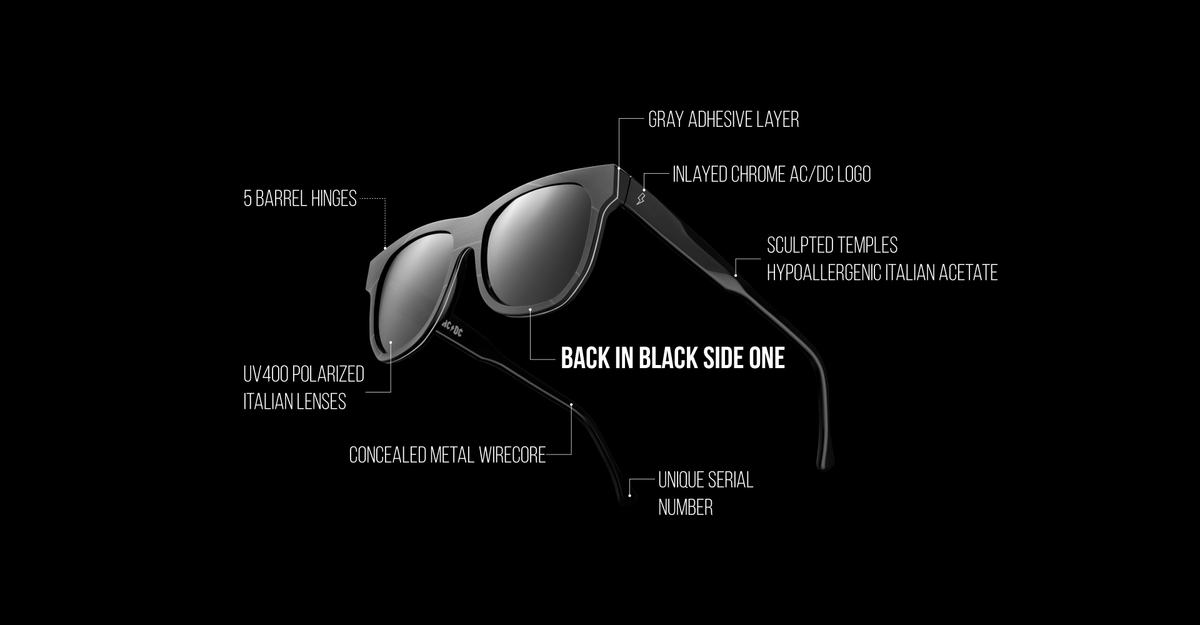 vinylize x acdc back in black - Vinylize Eyewear