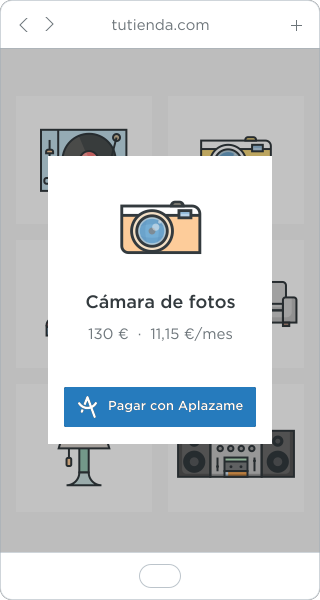 selecciona aplazame como forma de pago selecciona aplazame como forma de pago
